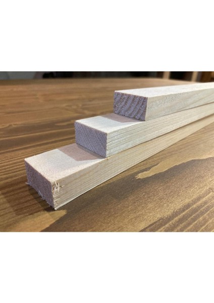 Pembe Ahşap Hobi Çıtası 16X31 Mm, 49 Cm, 5'li Paket