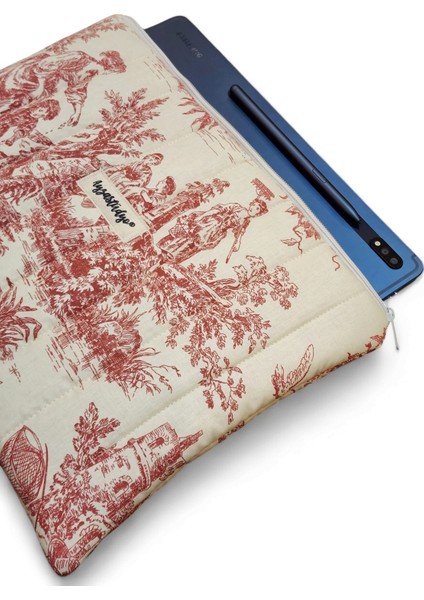 Samsung Galaxy Tab A9 Plus Uyumlu Nostaljik Desenli Tablet Çantası