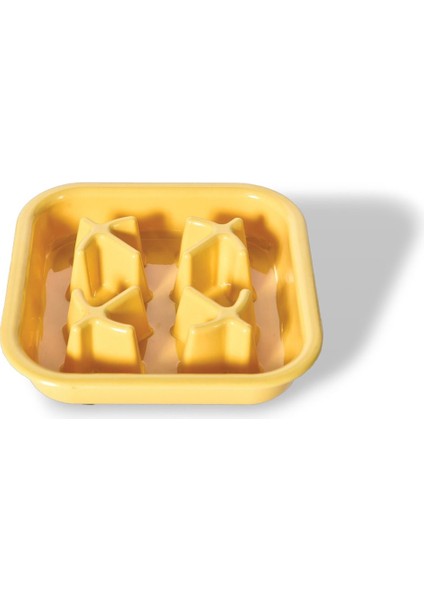 Sarı Kare Yavaş Besleyici, Sağlıklı ve Doğal Kullanım Keyfi Sağlar.