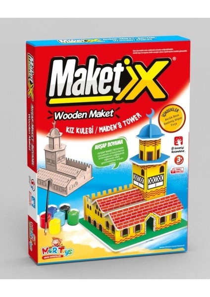 3D Ahşap Boyama Seti Kız Kulesi 9787