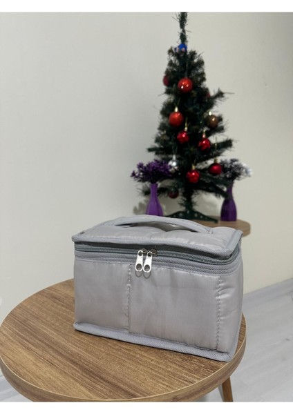 Gri Midili Hurç, Şık ve Kullanışlı Ev ve Seyahat Düzeni Aksesuarı indirimleri