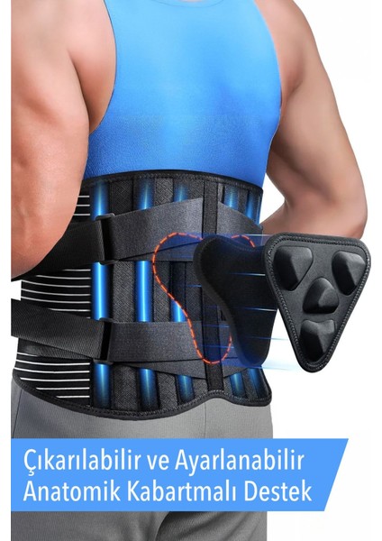 3D Ekstra Bel Korsesi, Destekli ve Konforlu, Balenli Medikal Bel Destek Aparatı