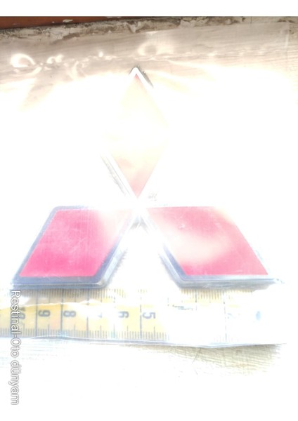 Mitsubishi Lancer 2008-2017 Outlander 2007-2012 Bagaj Arma 10 cm Bantlı Logo Aksesuar