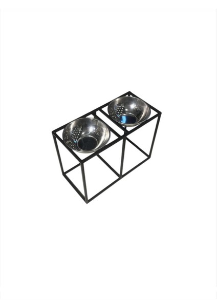 Renkli Metal Köpek Mama ve Su Kabı, Büyük Boy, H:30CM, Dayanıklı ve Şık Tasarım