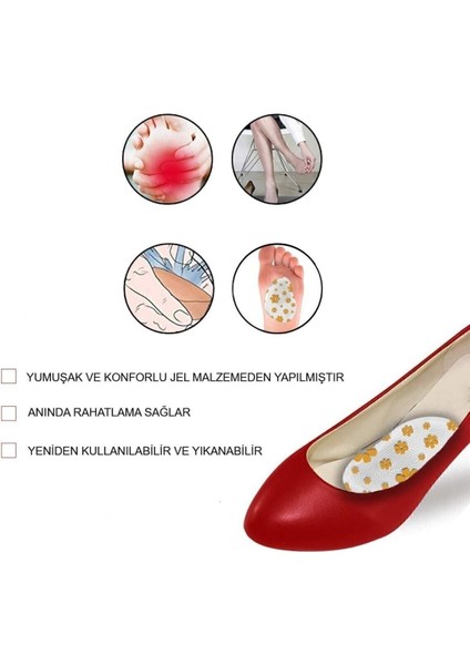 Yapışkanlı Jel Ped, Ayakkabı Güçlendirme ve Kayma Önleyici, Konfor Sağlar fiyatları