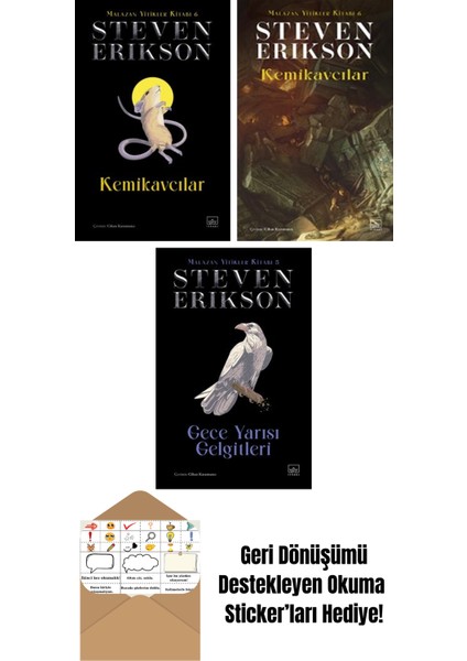 Kemikavcılar / Malazan Yitikler Kitabı 6 (Ciltli) + Kemikavcılar / Malazan Yitikler Kitabı 6 + Gece Yarısı Gelgitleri / Malazan Yitikler Kitabı 5 (Ciltli)