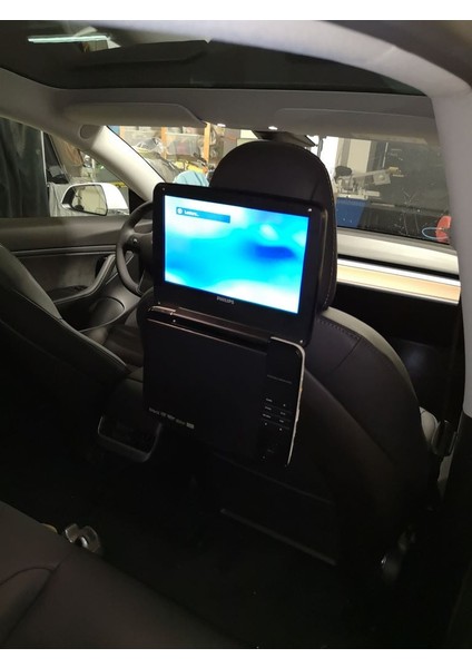 Tesla Model 3 Için Vesa 75 Mount ile DVD Player Tutucu (Plastik Aparattır) 3D