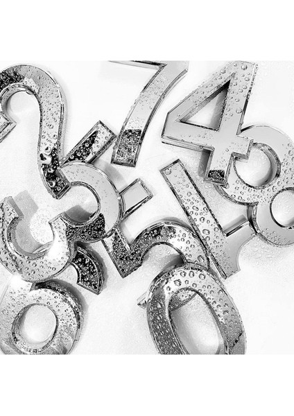 Yapışkanlı Küçük Kapı Numarası, 50 Mm, Krom Renk, 8 Rakam, 1 Adet indirimleri