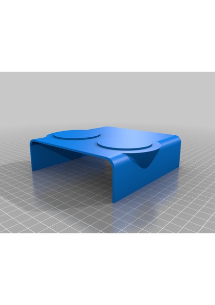Akıllı Roadster Çift Bardak Tutucu (Plastik Aparattır) 3D