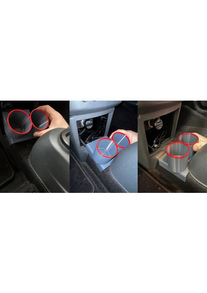 Akıllı Roadster Çift Bardak Tutucu (Plastik Aparattır) 3D fırsatları