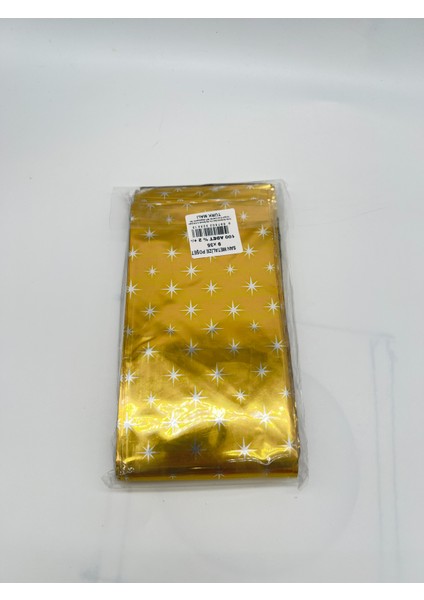 Metalize Desenli 9*35 cm 100 Adet Jelatin Poşet modelleri