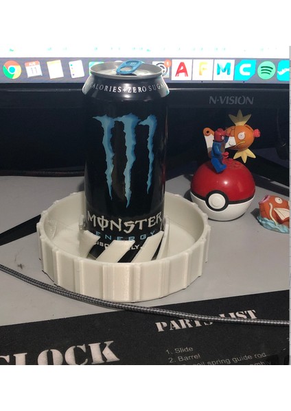 Canavar / Kırmızı Boğa / Enerji Içeceği Buz Banyosu Chiller (Plastik Aparattır) 3D indirimleri