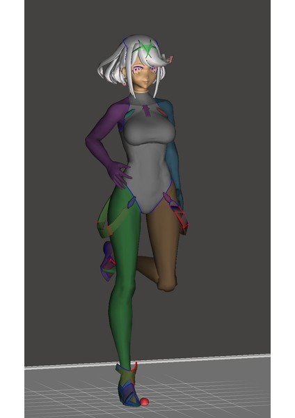 Xenoblade Pyra Mayo Heykeli (Plastik Aparattır) 3D