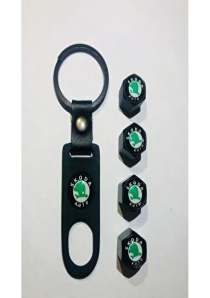 Skoda Felicia Uyumlu Logolu Anahtarlık ve Sibop Kapak Seti fırsatları