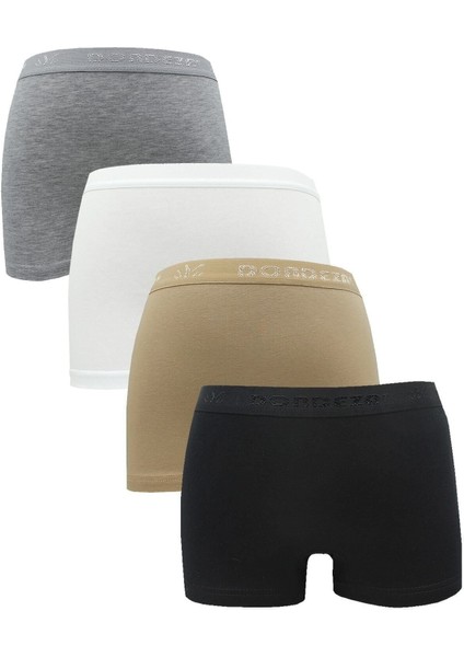 4'lü Paket Kadın Boxer modelleri