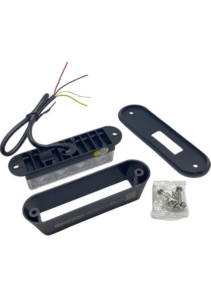 12V-24V Çakar Flaş LED Lamba (Şeffaf) (Sarı/sarı) (4X1W) 18 Fonksiyonlu (132*34*30 Mm)