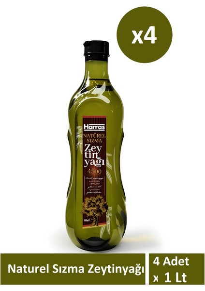 Naturel Sızma Zeytinyağı 4 Adet x 1000 ml