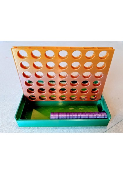 Sırayla 4'lü Seyahat Oyunu (Dört Klonu Bağla) (Sadece Plastik Aparattır!!!) 3D