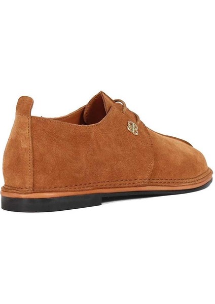 Kadın Taba Bağcıklı Süet Deri Ayakkabı indirimleri