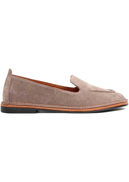 Kadın Vizon Süet Deri Ayakkabı