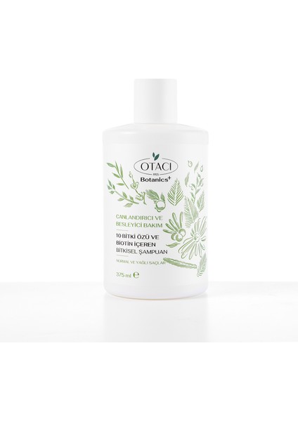 Botanics 10 Bitki Özü ve Biotin Içeren Bitkisel Şampuan