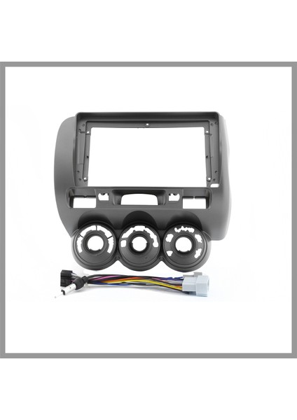 HONDA JAZZ / CITY 2002-2008 9" FÜME ANDROID MULTİMEDYA ÇERÇEVESİ - SOKET