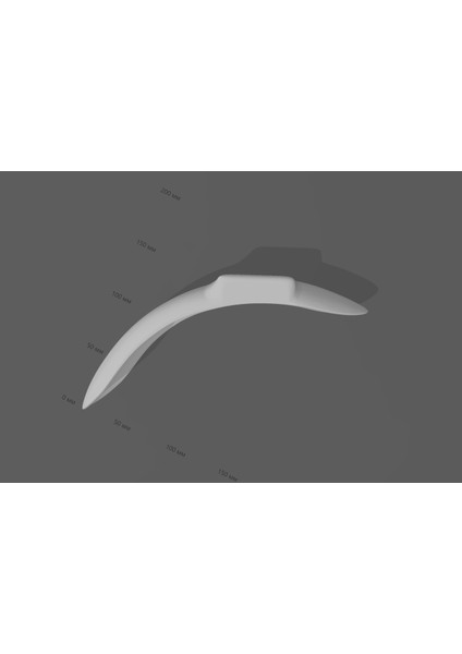 Elektrikli Scooterın Ön Çamurluğu Halten Tony V2 (Plastik Aparattır!!!) 3D