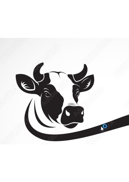 Inek Kafası Vektör Dekorasyonu (Plastik Aparattır!!!) 3D fırsatları