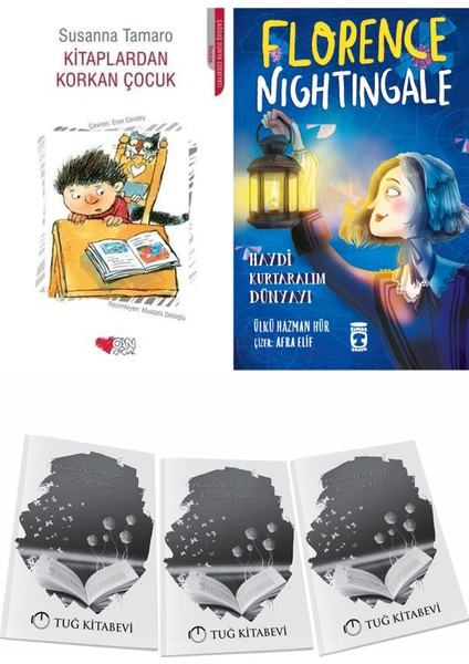 Kitaplardan Korkan Çocuk ve Florence Nightingale Haydi Kurtaralım Dünyayı 2 + Hediyeli