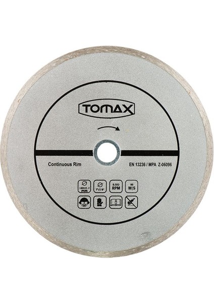 Elmas Fayans Kesici Disk 115X2,0X22, Dayanıklı ve Yüksek Performanslı Kullanım