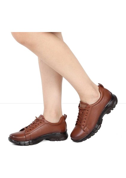Kadın Taba Bağcıklı Kalın Tabanlı Deri Ayakkabı fiyatları