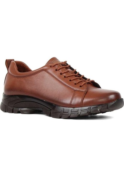 Kadın Taba Bağcıklı Kalın Tabanlı Deri Ayakkabı modelleri