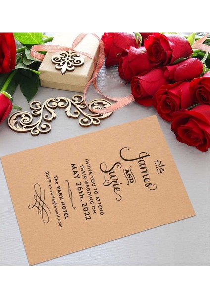 100 Lü 25X35 Kraft-Düz Küçük Boy Hediye Paketleme Kağıdı Çok Amaçlı Ambalaj Servis Kağıdı