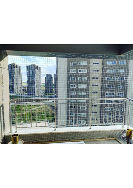 200CM x 600CM Siyah Balkon ve Kuş Filesi, Güvenli ve Koruyucu Ağlı Ürün