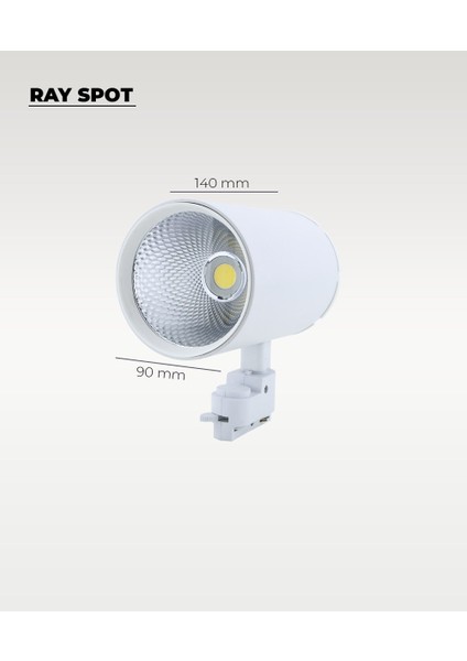 40W Döküm Kasa Beyaz Ray Spot 4000K (Gün Işığı) - Titreşim Yapmaz fiyatları