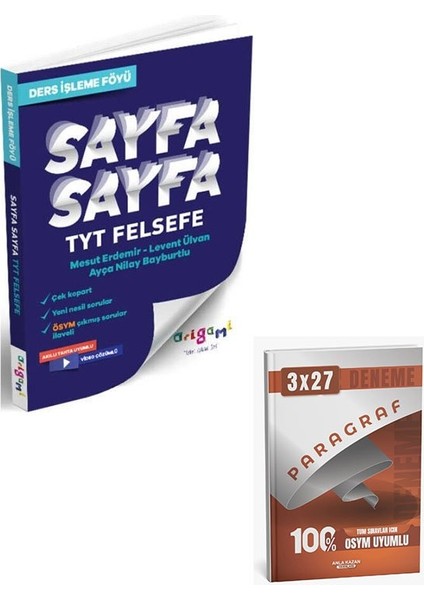 Tammat 2026 Tyt Felsefe Sayfa Sayfa Ders Işleme Föyü+Anla Kazan Paragraf