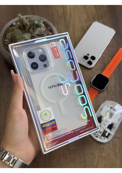 iPhone 14 Pro Max Magsafe Uyumlu Silikon Kılıf SOOCASE661 indirimleri