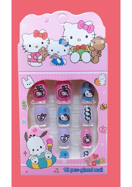 Kendinden Yapışkanlı Çocuk Takma Tırnağı Hello Kitty fiyatları