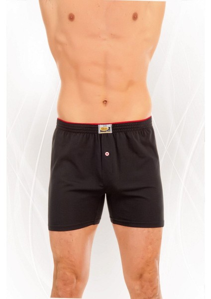 6'lı Paket Penye Düz Erkek Boxer