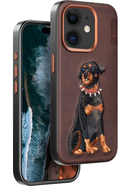 Venco iPhone 11 Perma Desenli Kapak - Koyu Kahve fiyatları