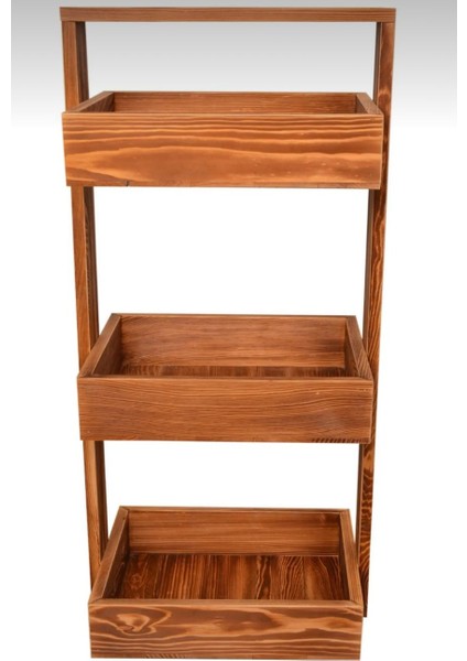 Çok Amaçlı Ahşap Sepet Banyo Organizer Mutfak Düzenleyici Çiçeklik Retro Çam Antik modelleri