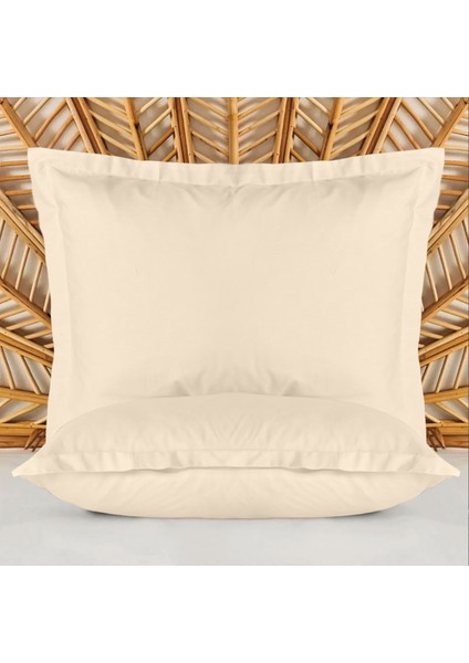 Soft Basic Oxford 2'li Yastık Kılıfı - Bej - 50X70 cm