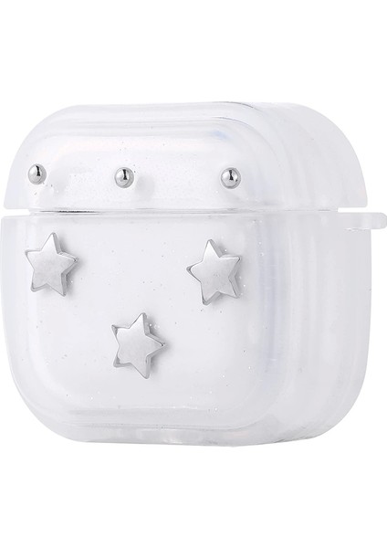 Apple Airpods 4 Lopard Airbag 44 Airbag Tasarımlı Simli Şeffaf Kutup Kılıf fiyatları