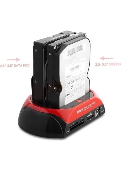 Everest 2.5,3.5" Usb 2.0 Hdc-385 Sata/Pata Harddisk Dock Siyah