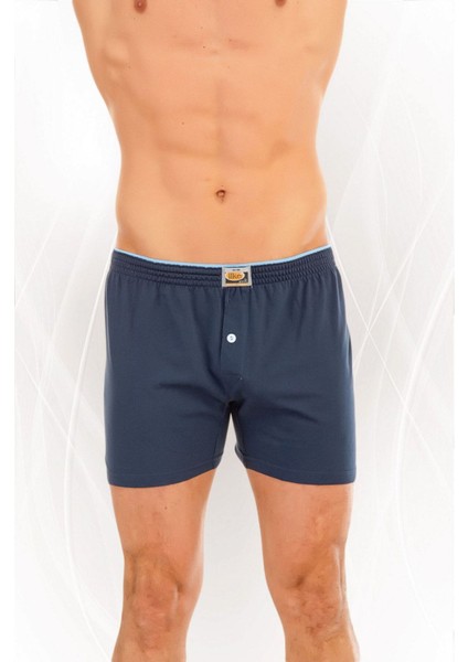 6'lı Paket Penye Düz Erkek Boxer