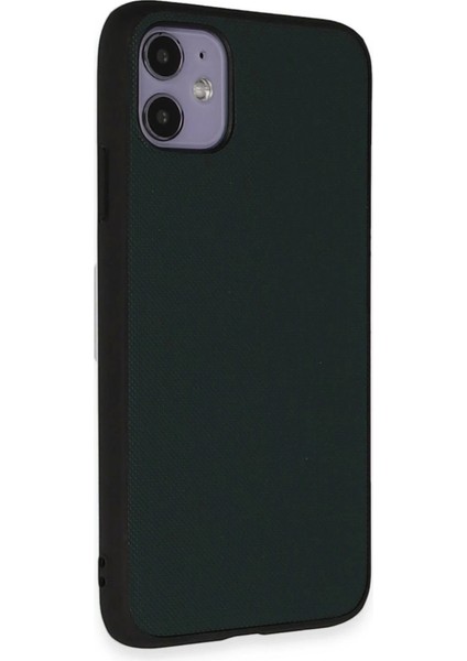 Newface iPhone 11 Kılıf Taft Kapak - Koyu Yeşil