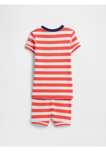 Bebek Kırmızı Baby & Toddler Marvel Kaptan Amerika %100 Organik Pamuk Pijama Takımı
