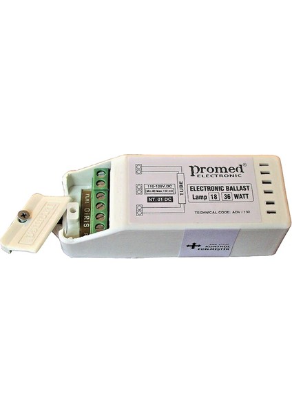 110 V.dc 15-18-36 W Floresan ve Uv Dezenfeksiyon Ampul Balastı