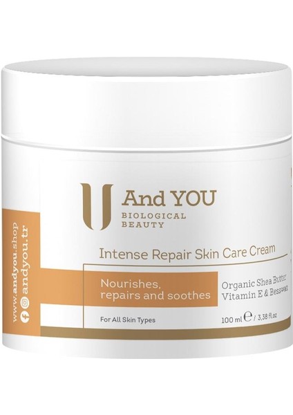 Intense Repair Skin Care Cream / Yoğun Nemlendirici Cilt Bakım Kremi 100 ml