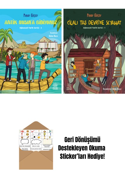 Antik Mısır’a Gidiyoruz – Eğlenceli Tarih Serisi 2 + Cilalı Taş Devri’ne Seyahat – Eğlenceli Tarih Serisi 1